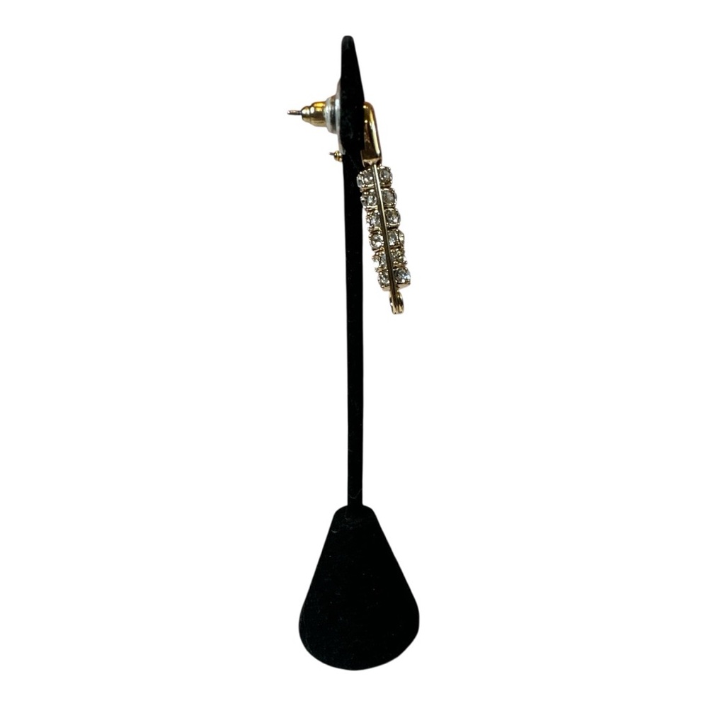 Karl Lagerfeld NWT Gold and Silver Safety Pin Earrings - Picture 5 of 7